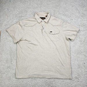 Howler Brothers 100% Cotton Austin TX Extra Large Cream Polo USA Clean Nice! GUC